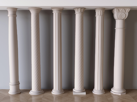 French Roman column Gypsum column