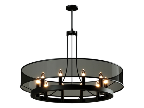 Modern glass chandelier