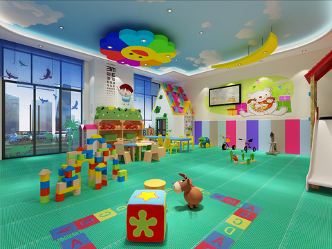 Modern Parent-Child Activity Room Kindergarten Classroom