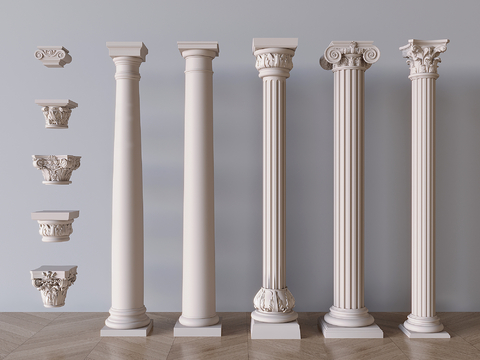 European Roman Column Stigma Gypsum Column