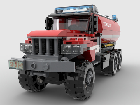 Lego toy building blocks tanker truck van