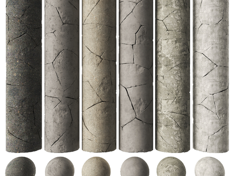 Modern concrete stone column stigma