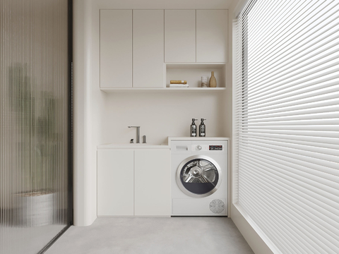 modern balcony cabinet Laundry Cabinet