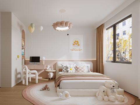 Cream Style kids Bedroom daughter room girl room