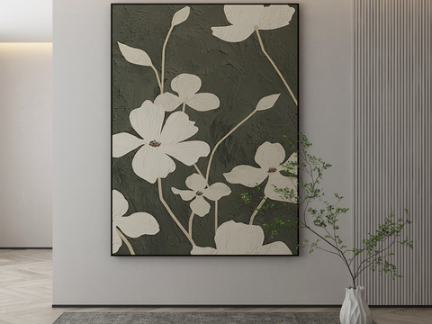 Modern Flower Painting Decorative Painting