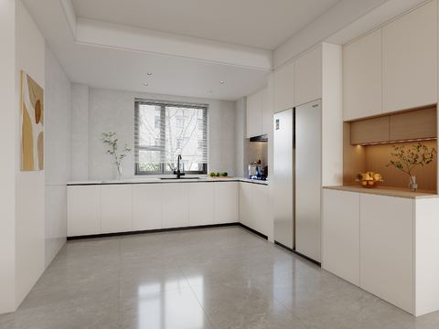 Cream Style open kitchen