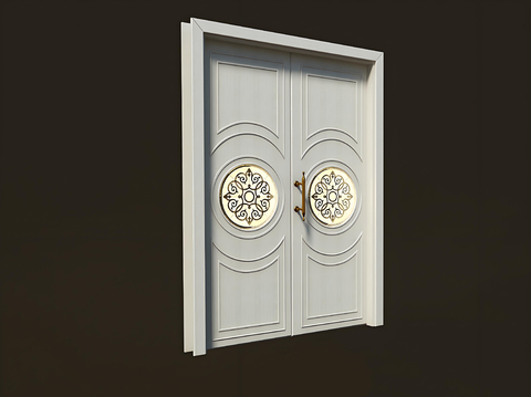 European Style Double Door Wooden Door Entry Door Villa Door