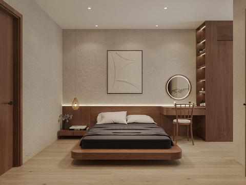 Neo-Chinese Style Simple Bedroom Master Bedroom