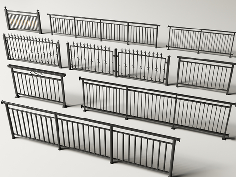 Modern Railing Guardrail Fence Balcony Railing