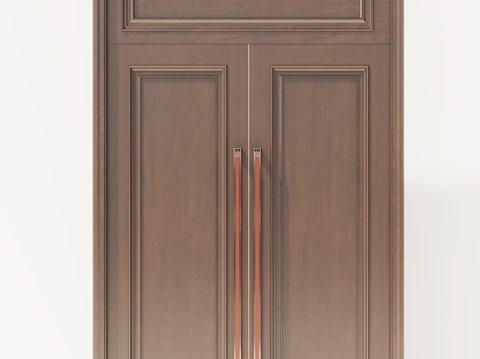 European-style double-door security door entry door