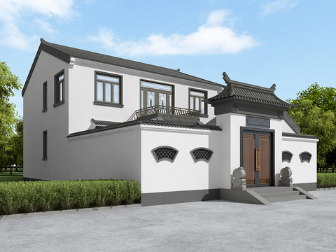 Appearance of Neo-Chinese Style single family villa