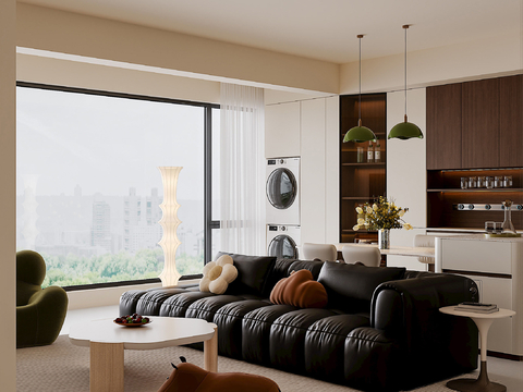 Cream Style Living&Dining Room