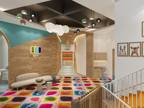 Modern Children's Kindergarten Hall