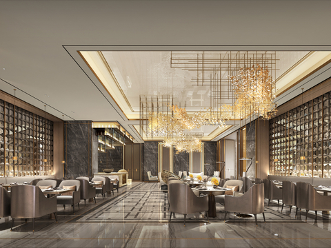 Affordable Luxury Style Club DiningRoom Hotel Restaurant Western Restaurant