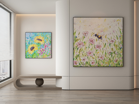 Modern Flower Painting Decorative Painting