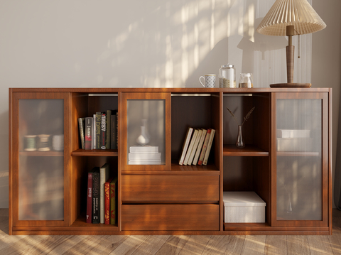 Quiet Bookcase Low Cabinet