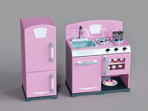 Modern Children's Toy Cabinet Cooker