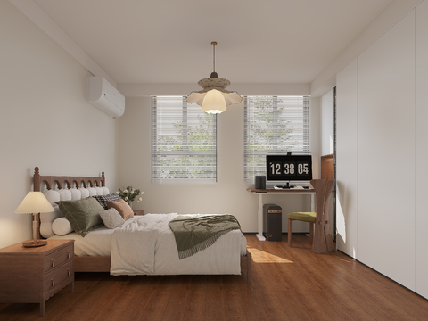 Mid-century Style Bedroom Second Bedroom