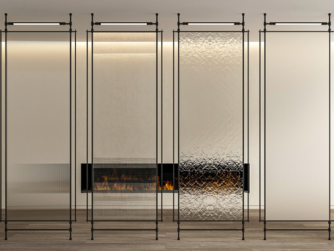 Glass partition