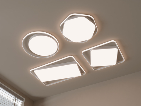 Bedroom lamp Geometric ceiling lamp