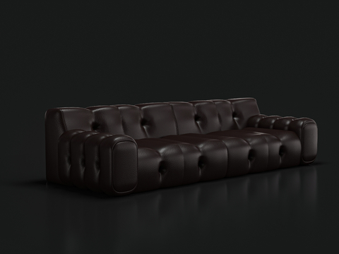 Leather Sofa Double Sofa