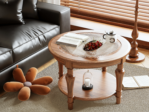 Log Style Coffee Table Round Coffee Table