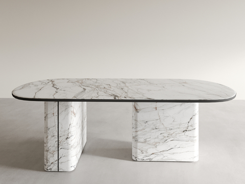 Oval Dining Table Marble Dining Table