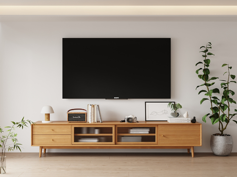 Log TV Cabinet