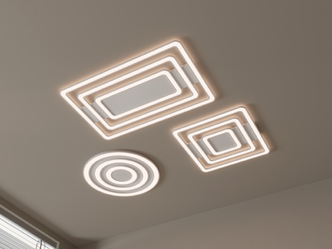 Bedroom lamp Geometric ceiling lamp