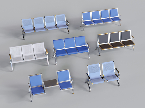 Modern multi-person row chair waiting chair long row chair conjoined row chair