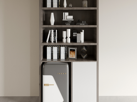 Modern bookcase display cabinet