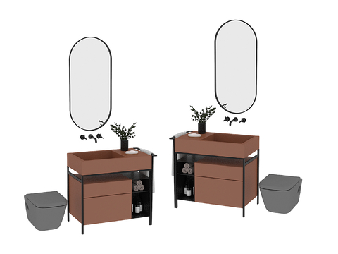 Modern bathroom cabinet