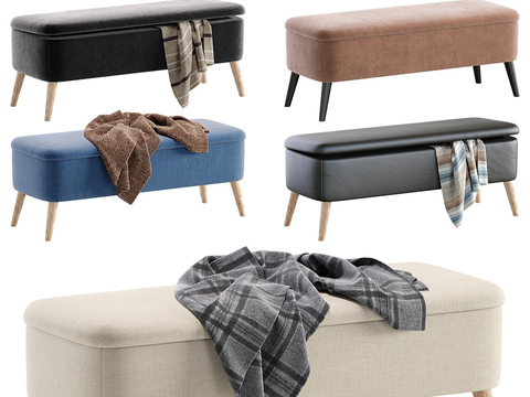 Modern footrest bed end stool