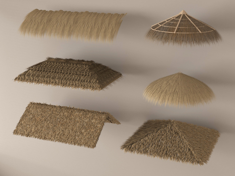 New Chinese-style thatched shed awning haystack