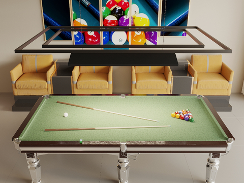 Billiard table pool cue pool Lounge Chair