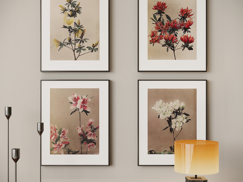 New Chinese Flower Hanging Painting Decorative Painting