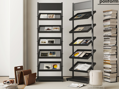 Modern Bookshelf Display Rack