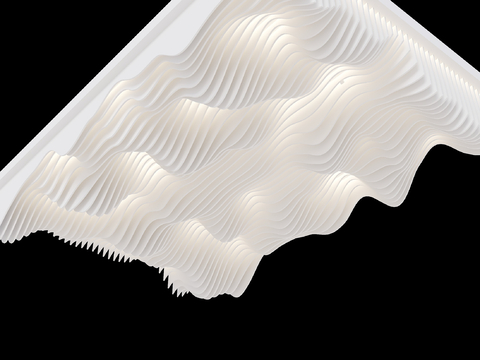 Modern Special-Shaped Ceiling Special-Shaped Grille Ceiling Wave Ceiling