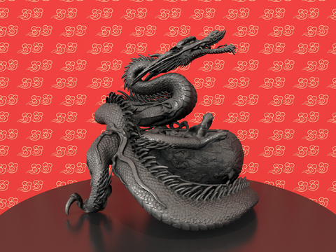 Shenlong Sculpture Art Ornaments