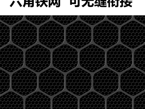 Modern hexagonal iron net protective net