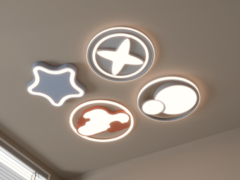 Modern geometric ceiling lamp