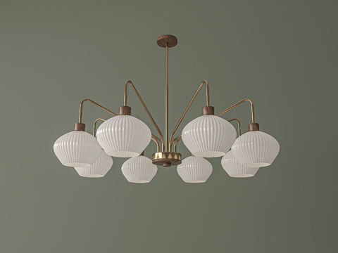 Nordic multi-head chandelier