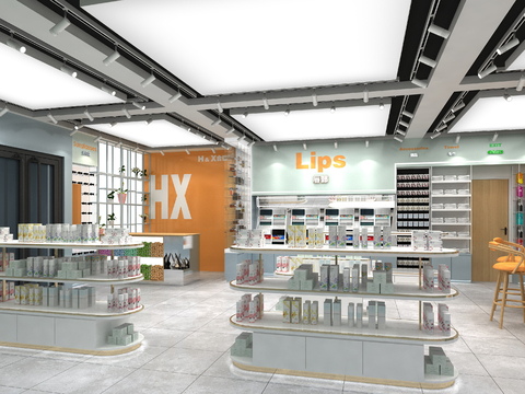 Modern Beauty Shop Cosmetics Shop