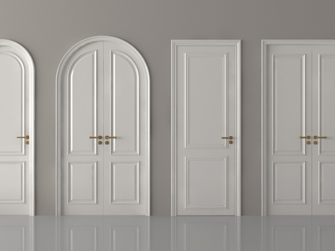 Double Door Kitchen and Sanitary Door Arch Door Arch Door Bedroom Door