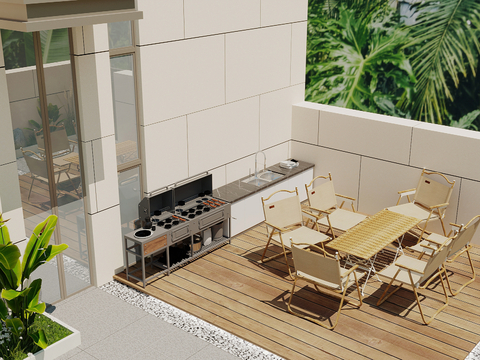 modern outdoor balcony leisure balcony living balcony