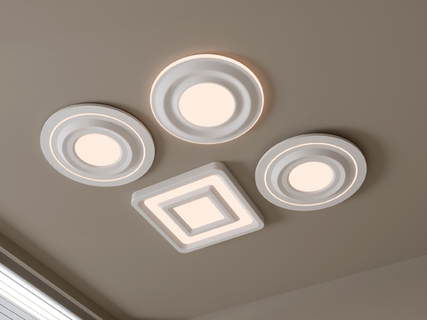 Modern geometric ceiling lamp