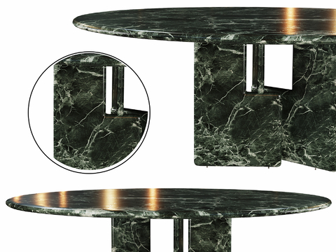 Minotti marble dining table round dining table