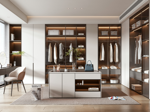 Modern Island Cabinet Cloakroom