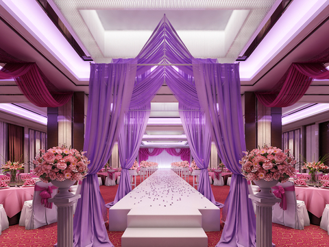 European Banquet Hall Wedding Banquet DiningRoom