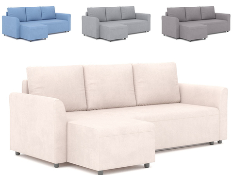 Simple corner sofa multi-person sofa